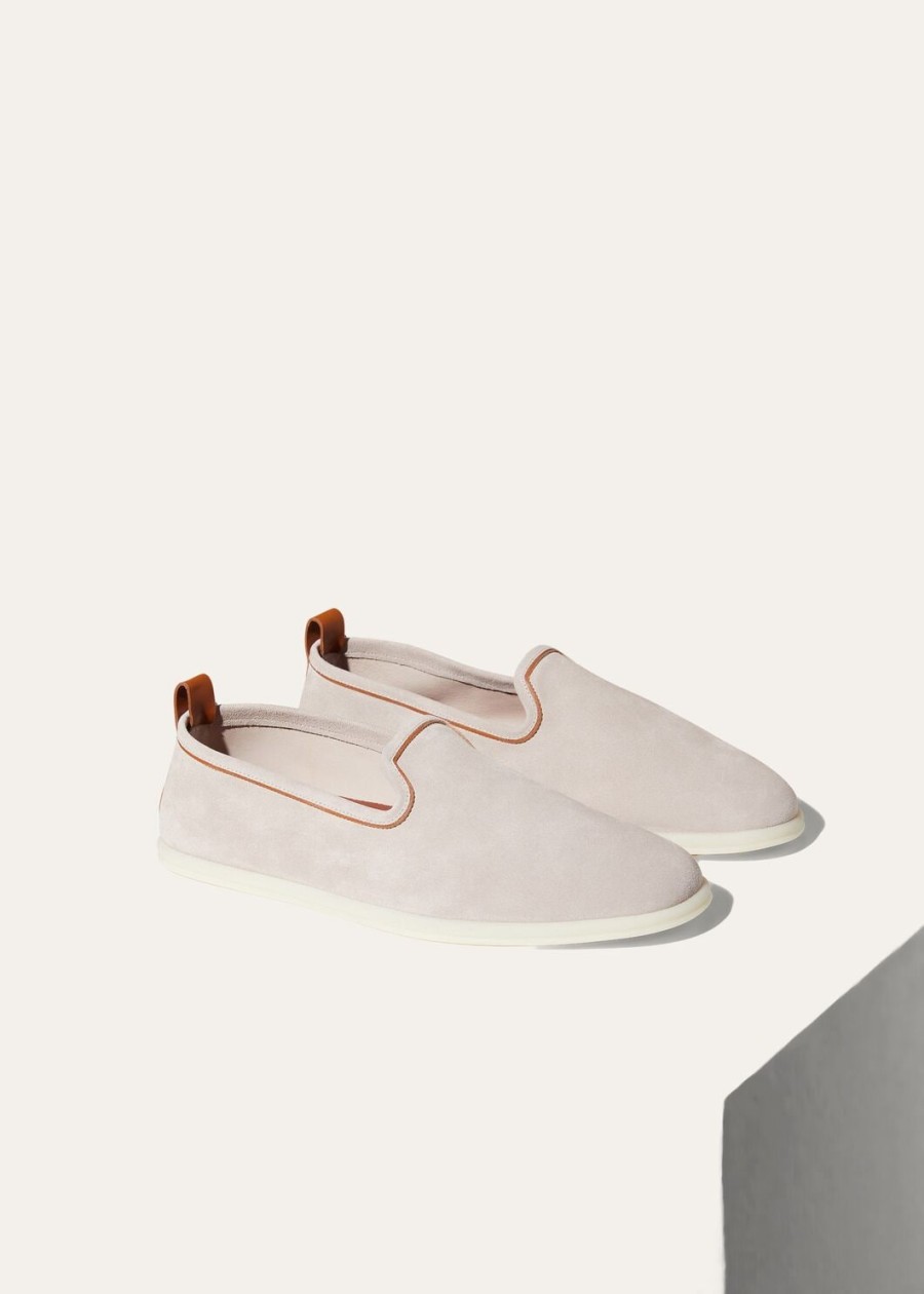 venice walk loafers van suède klassiek beige