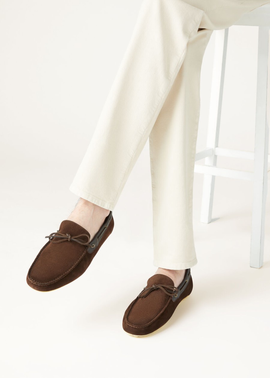 dot sole walk loafers ox chocolate leather