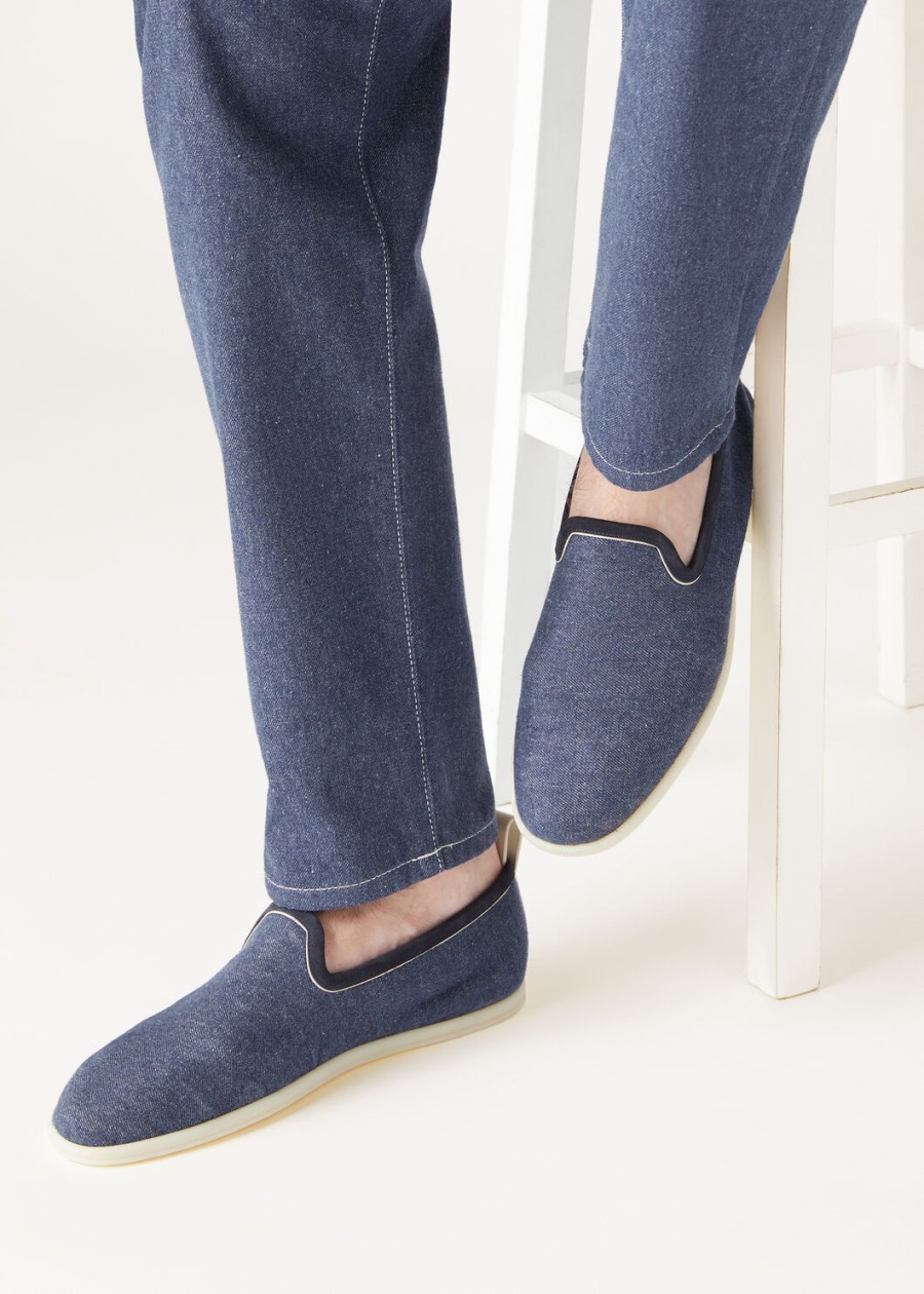 loafers venice walk cotton surge blue