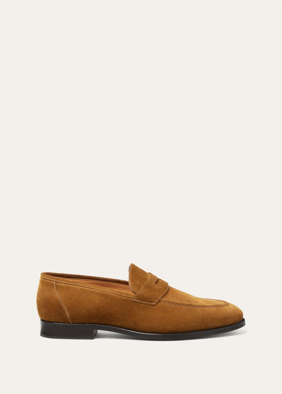sergio loafers van ossenbruin leer