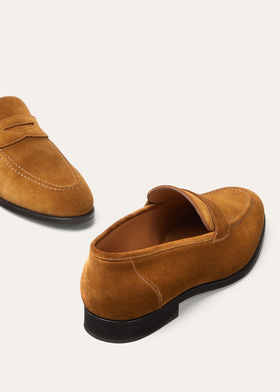 sergio loafers van ossenbruin leer