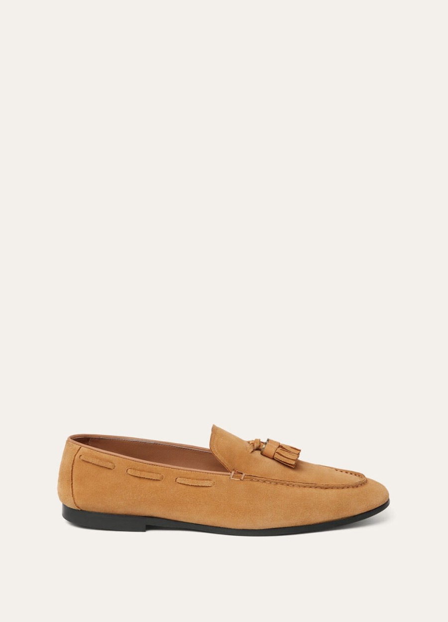 francis walk classic camel calfskin loafer