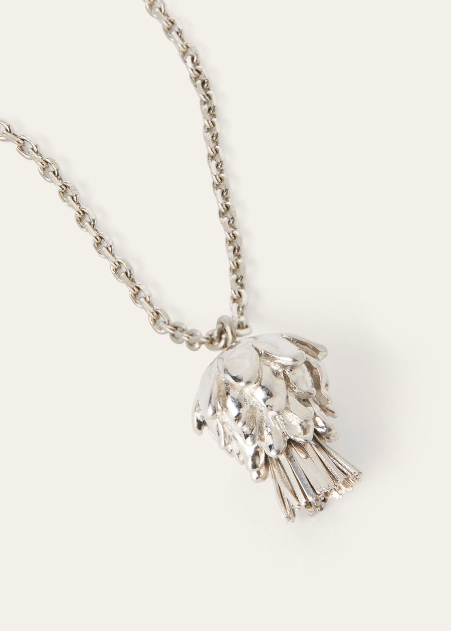 Cardo ketting, messing, antiek zilver