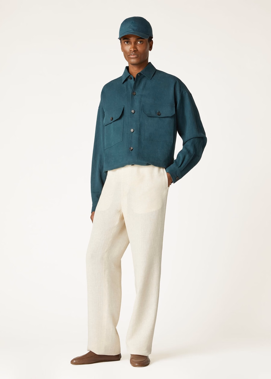 Vincenzo Extra shirt in diepzeegroen