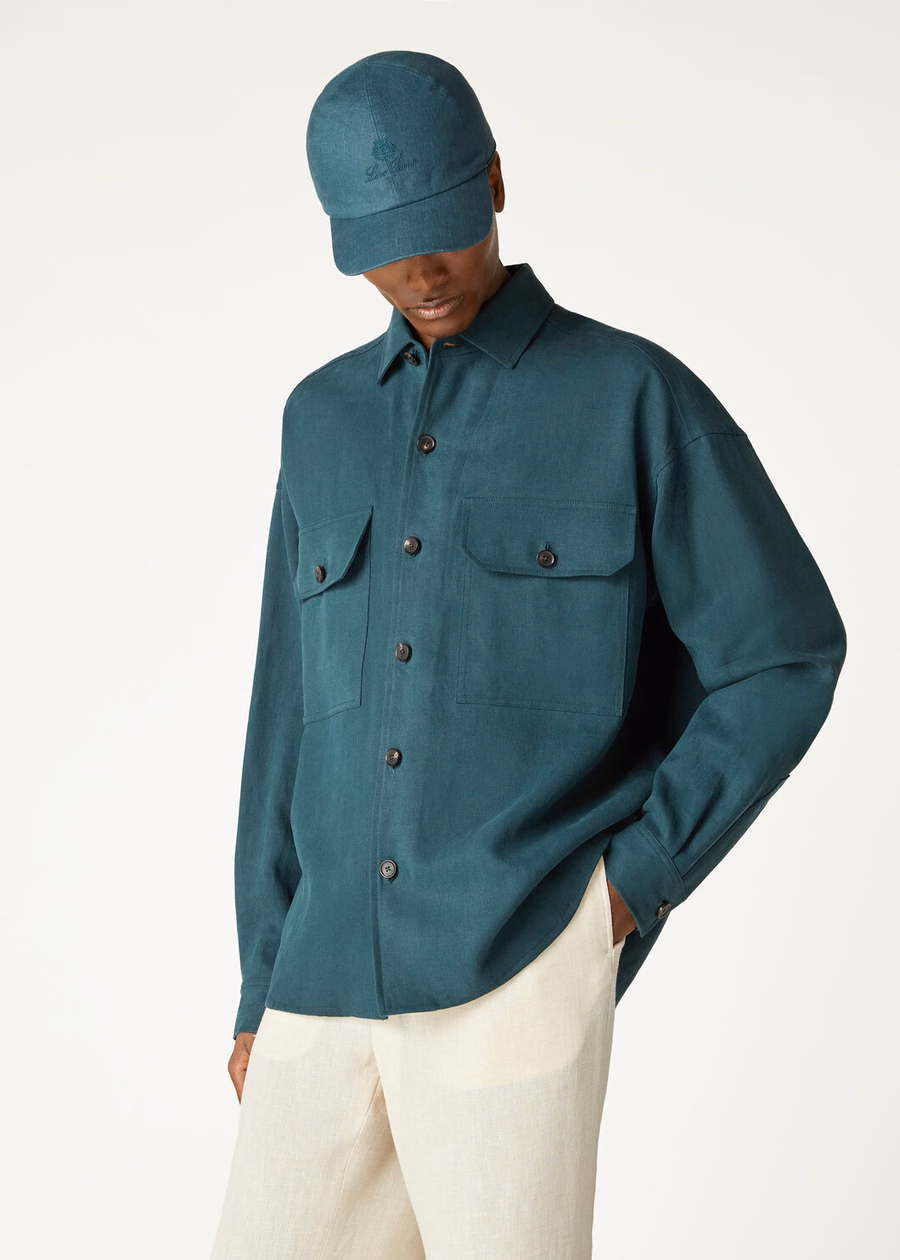 Vincenzo Extra shirt in diepzeegroen