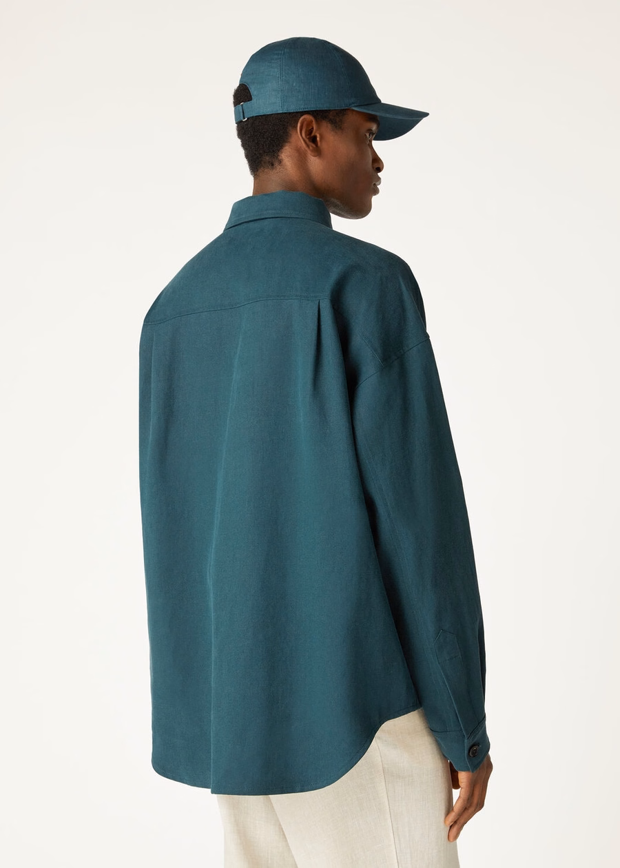 Vincenzo Extra shirt in diepzeegroen