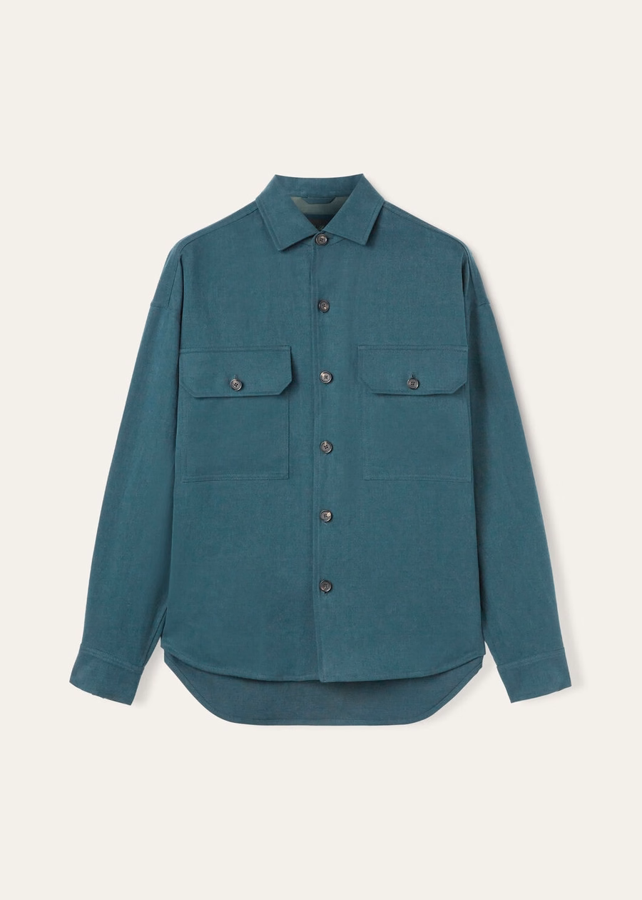 Vincenzo Extra shirt in diepzeegroen