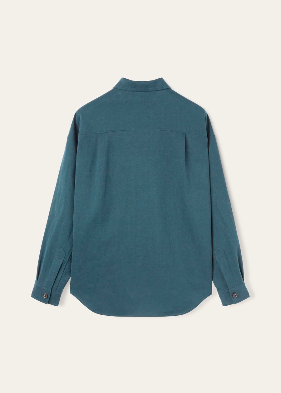Vincenzo Extra shirt in diepzeegroen