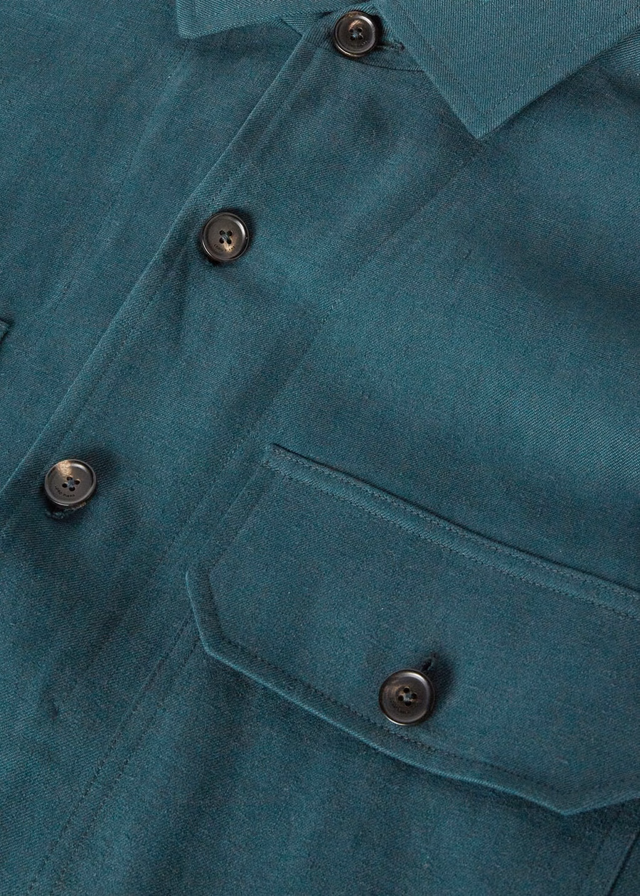 Vincenzo Extra shirt in diepzeegroen