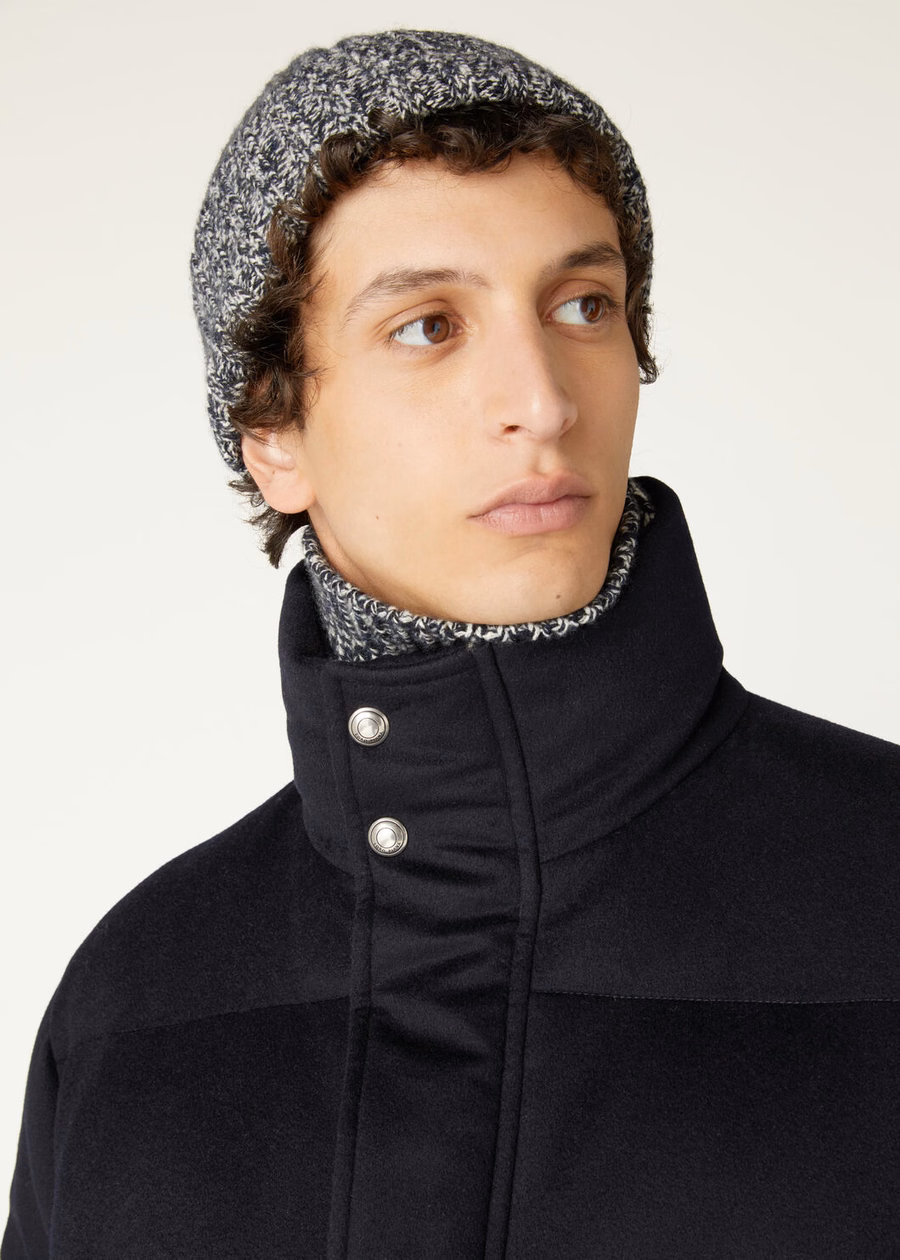 Giulio Pufferjack van kasjmier - Storm System® Marineblauw