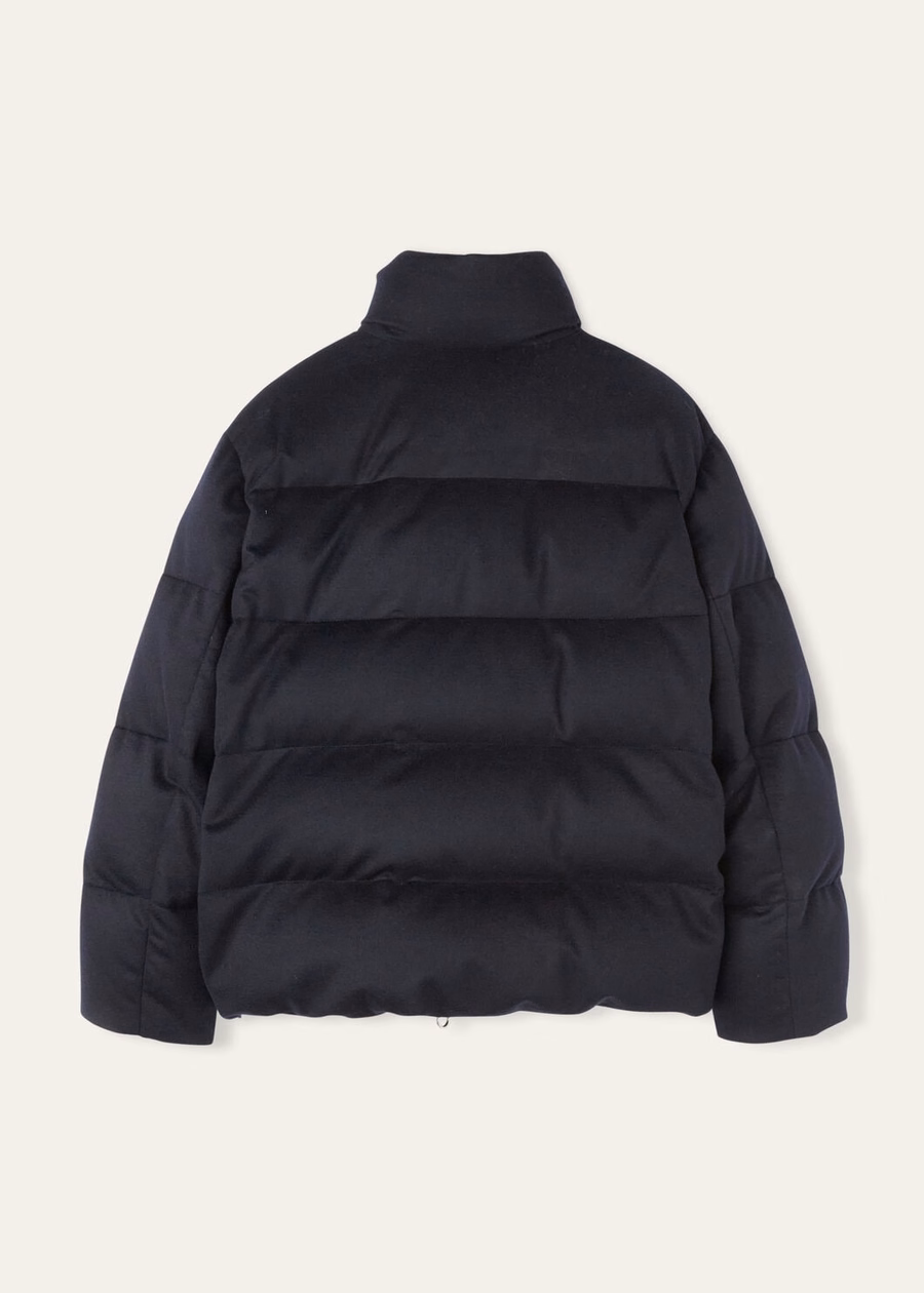 Giulio Pufferjack van kasjmier - Storm System® Marineblauw