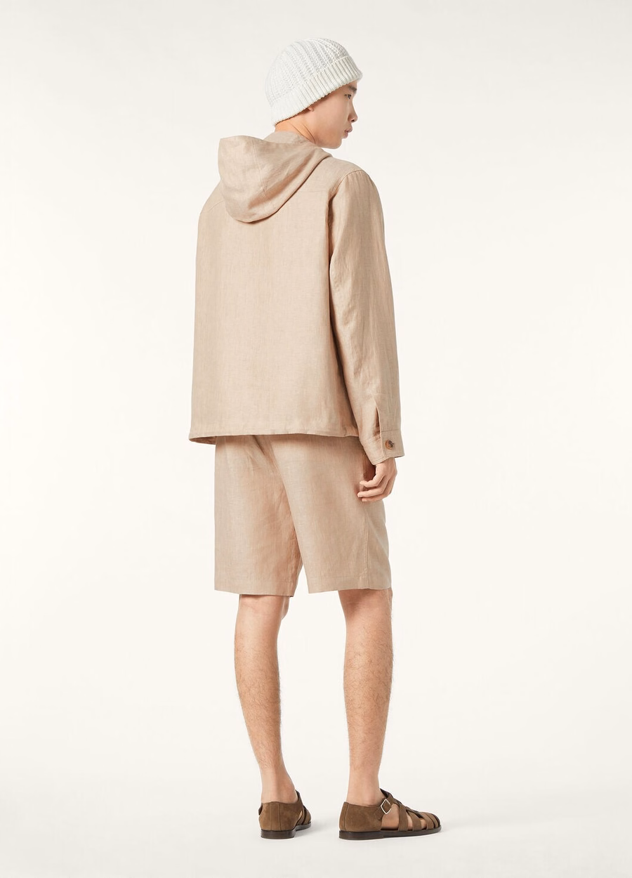Dennis Blouson Linnenkorrel Beige
