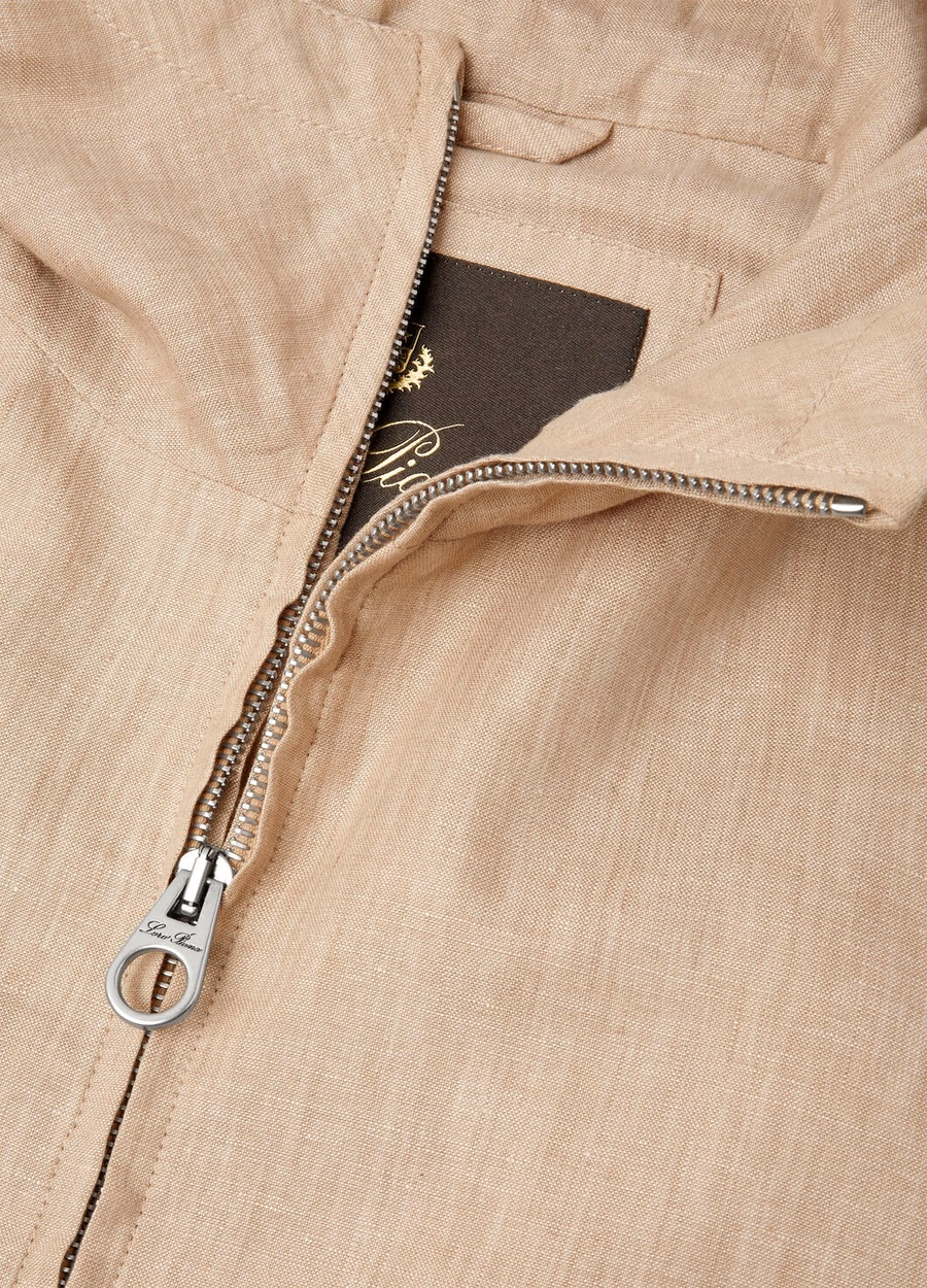 Dennis Blouson Linnenkorrel Beige