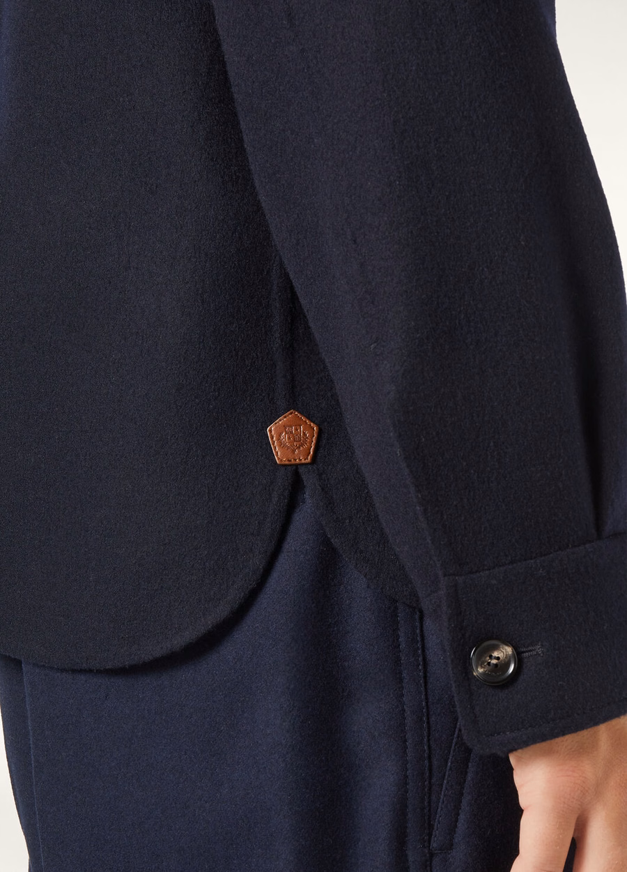 Jim Cashmere marineblauwe oversized blouse