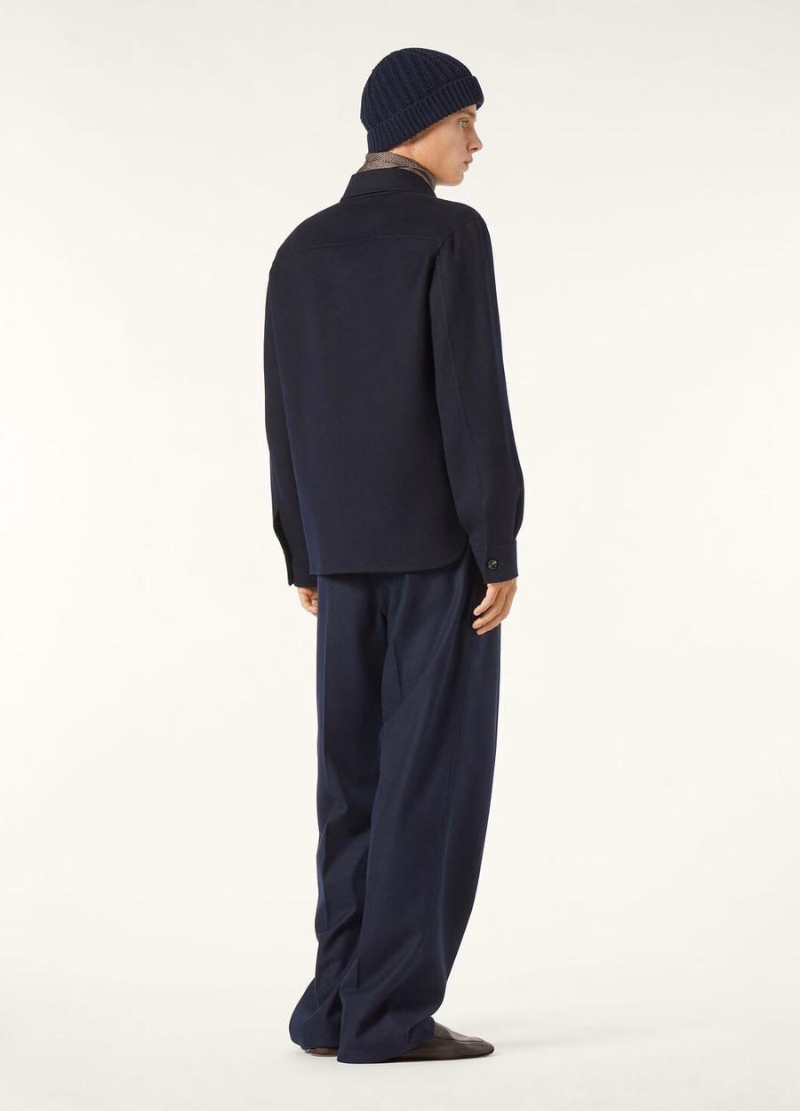 Jim Cashmere marineblauwe oversized blouse