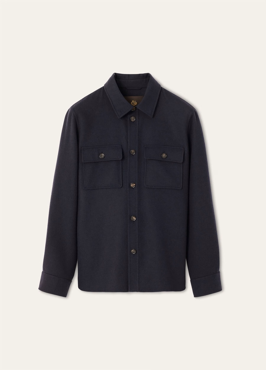 Jim Cashmere marineblauwe oversized blouse