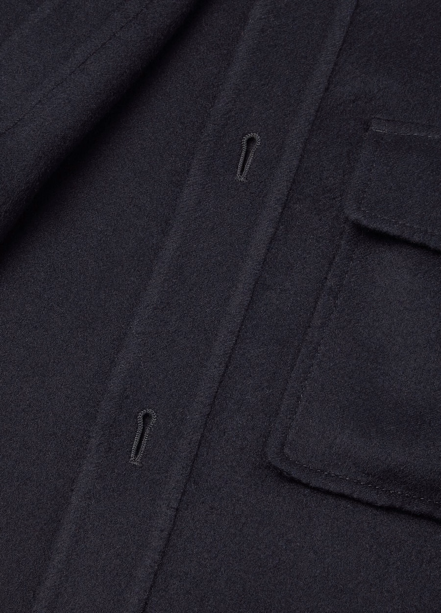 Jim Cashmere marineblauwe oversized blouse