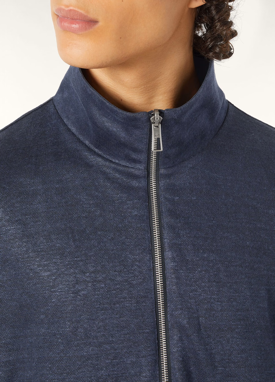 Loro Piana Microfiber Bomberjack - Storm System® Marineblauw