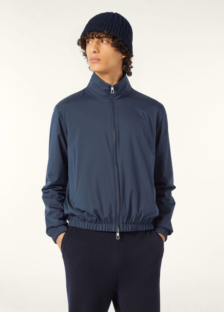 Loro Piana Microfiber Bomberjack - Storm System® Marineblauw