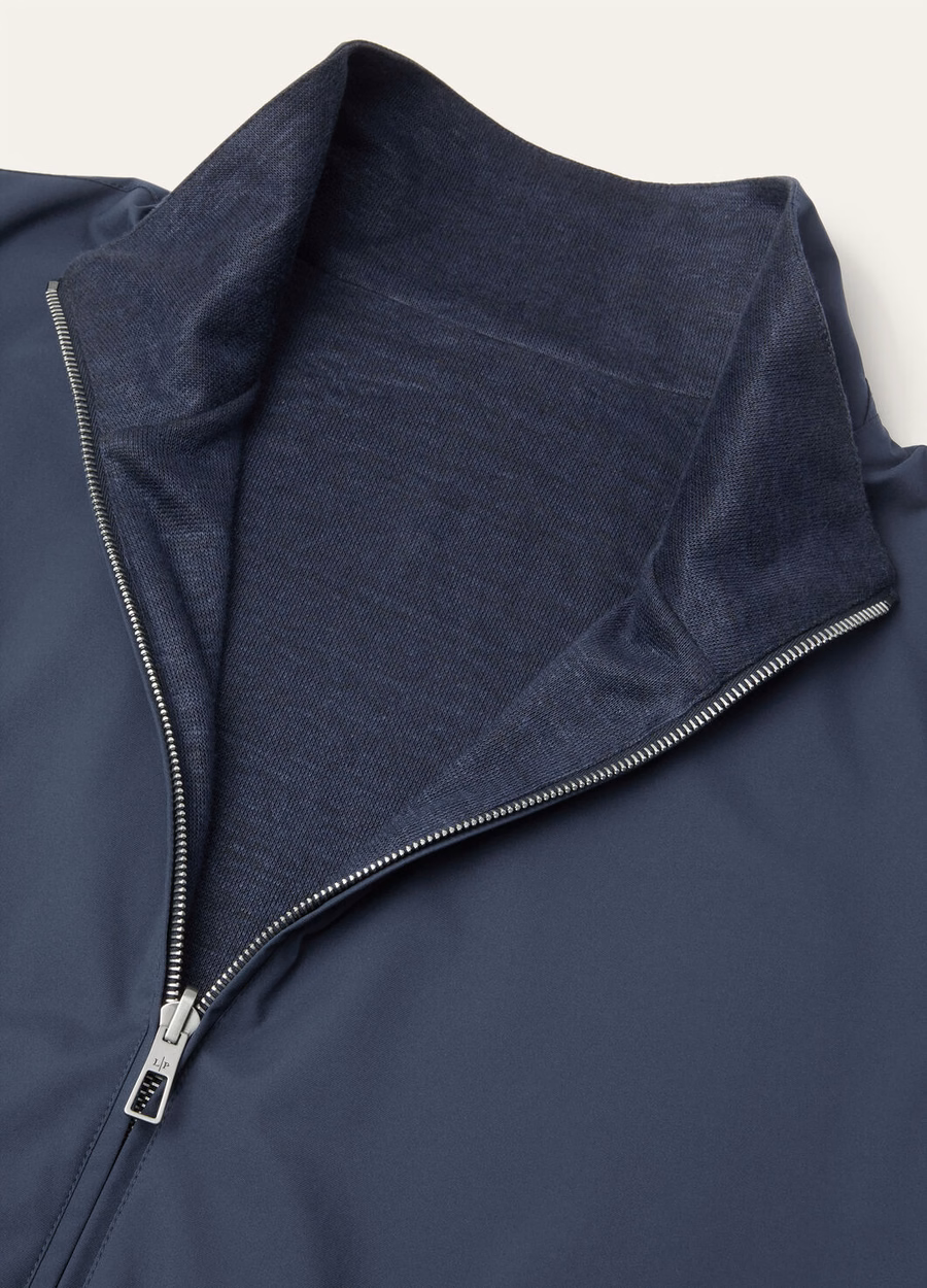 Loro Piana Microfiber Bomberjack - Storm System® Marineblauw