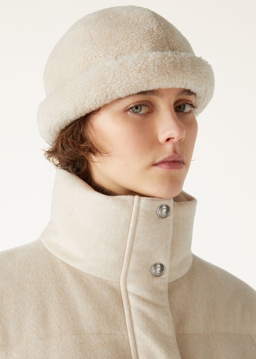 jools cashmere natural melange donsjas