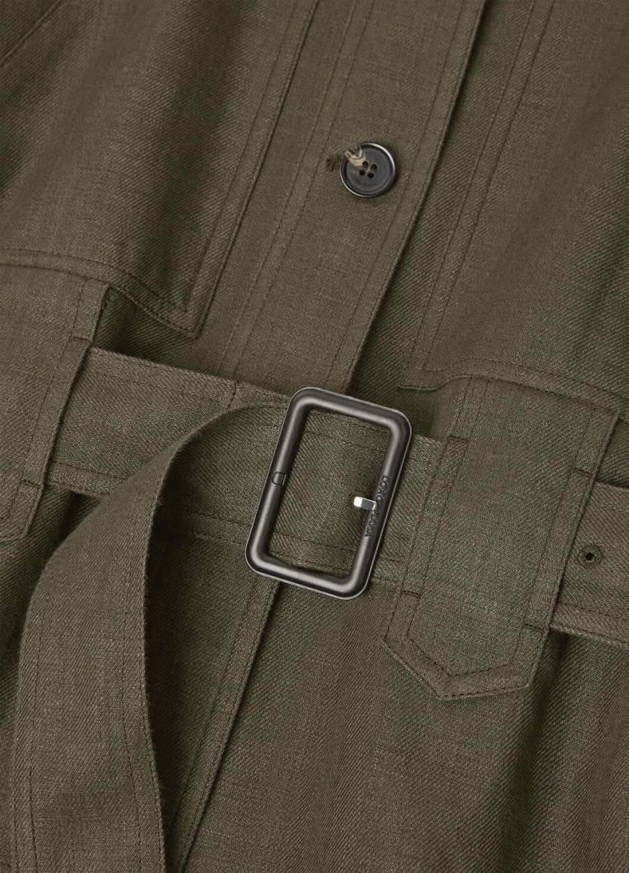jaylon field jacket gemaakt van zuivere scheerwol in de kleur black pine.