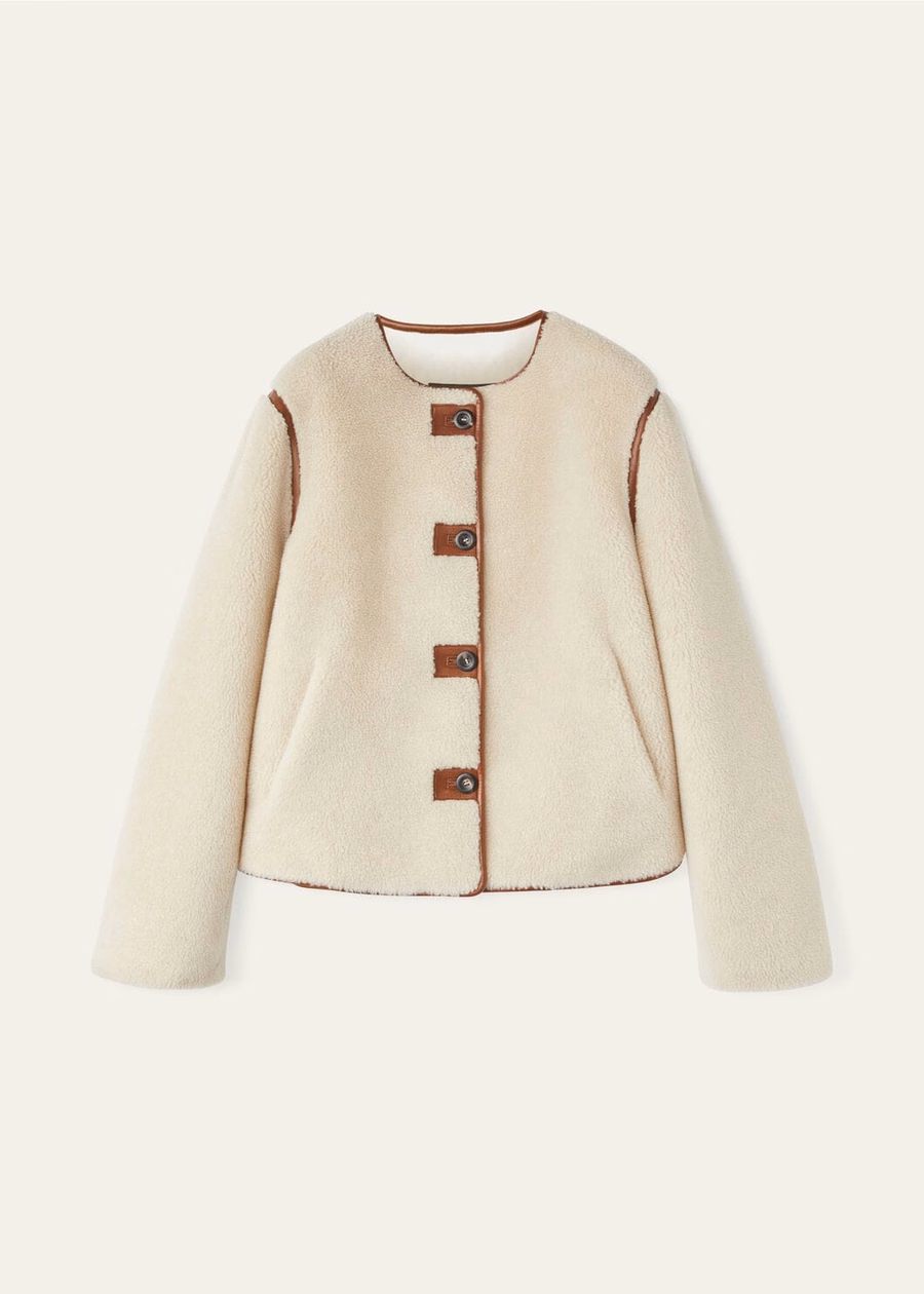 Jerry Blouson Zijde Kasjmier Oude Papyrus