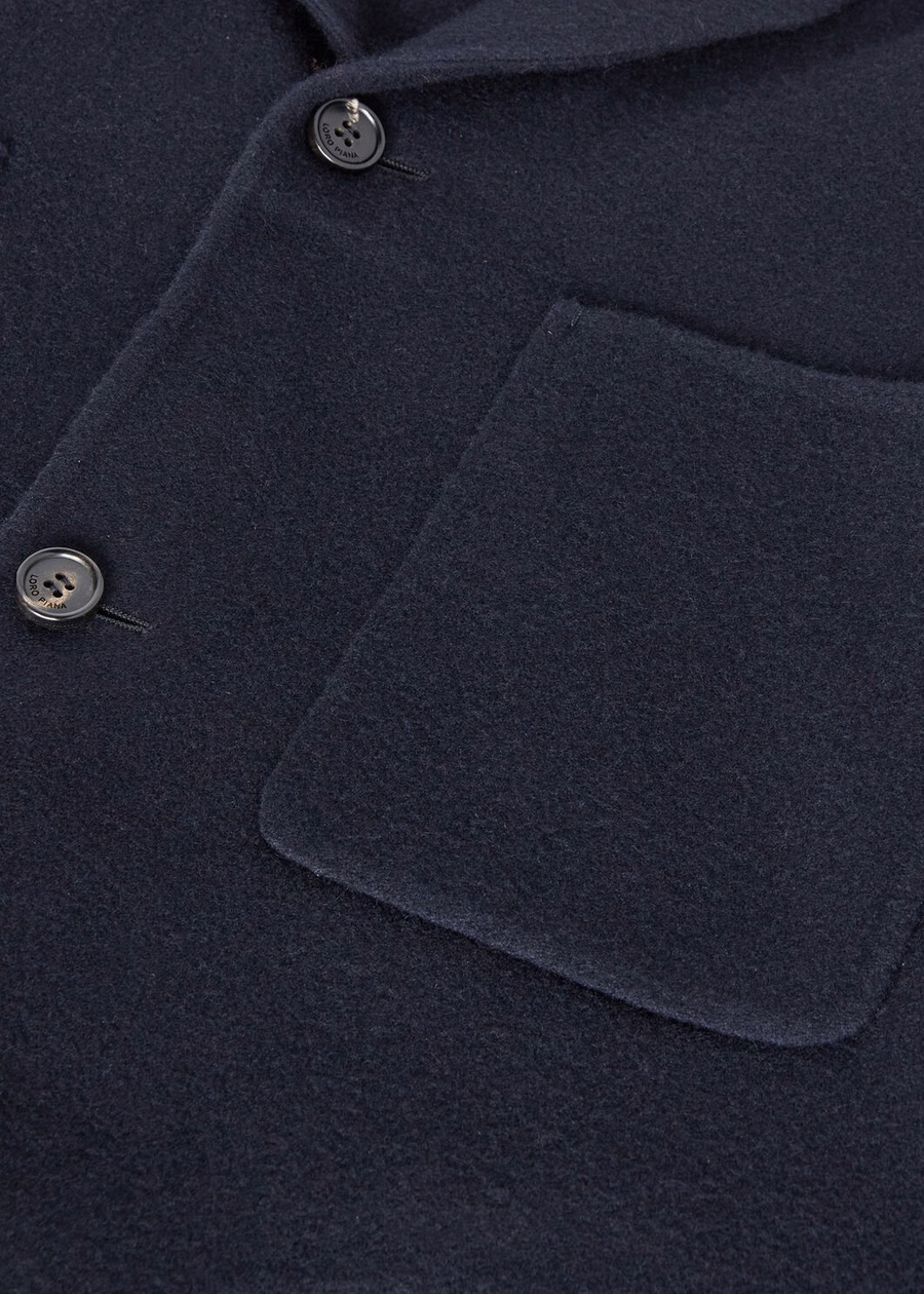 Jillian marineblauwe kasjmier overshirt