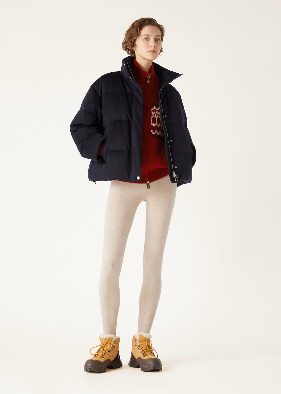 Jools Kasjmier Donsjas Marineblauw