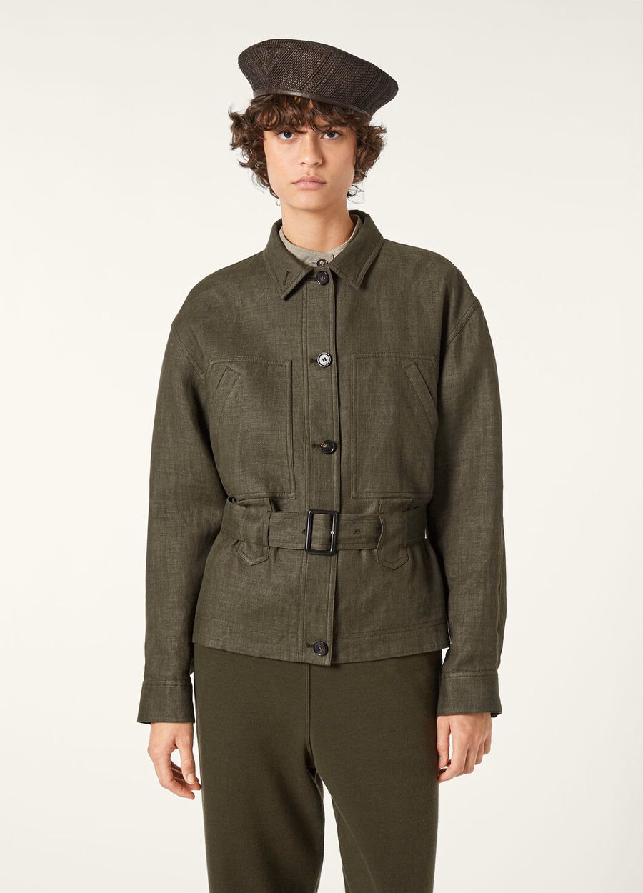 Jaylon Field Jacket, gemaakt van zuivere scheerwol, in de kleur Black Pine.