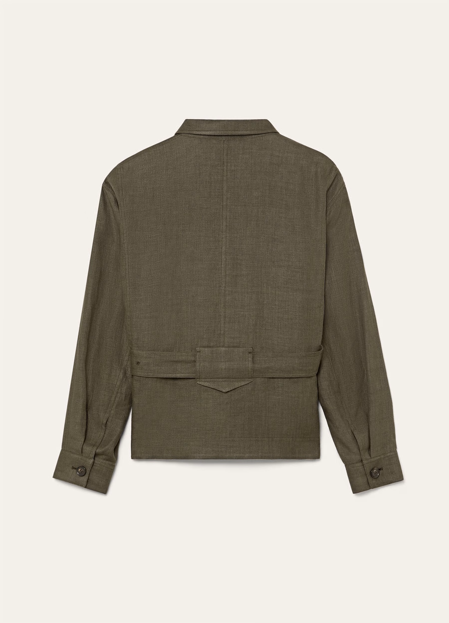 Jaylon Field Jacket, gemaakt van zuivere scheerwol, in de kleur Black Pine.