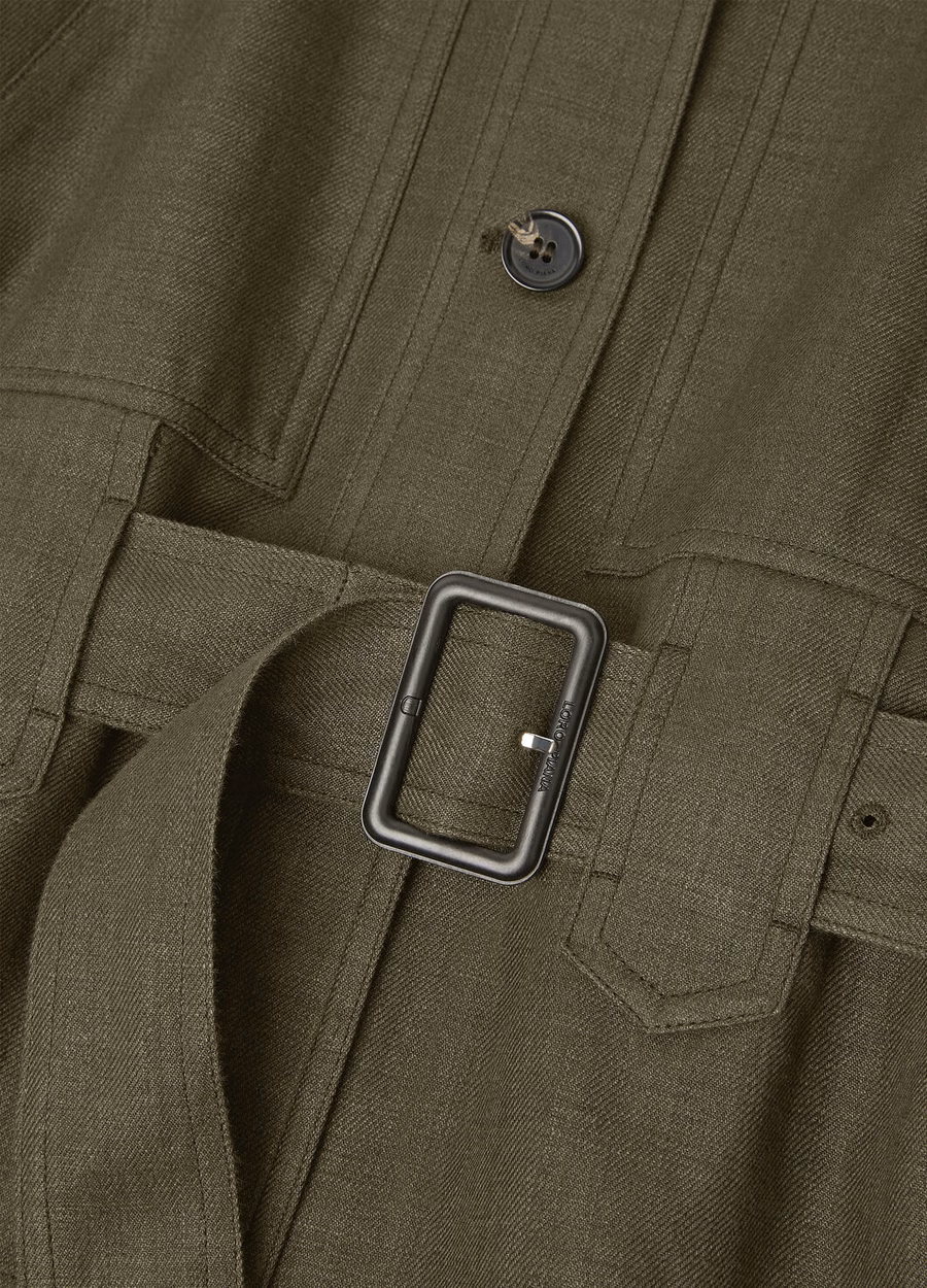 Jaylon Field Jacket, gemaakt van zuivere scheerwol, in de kleur Black Pine.