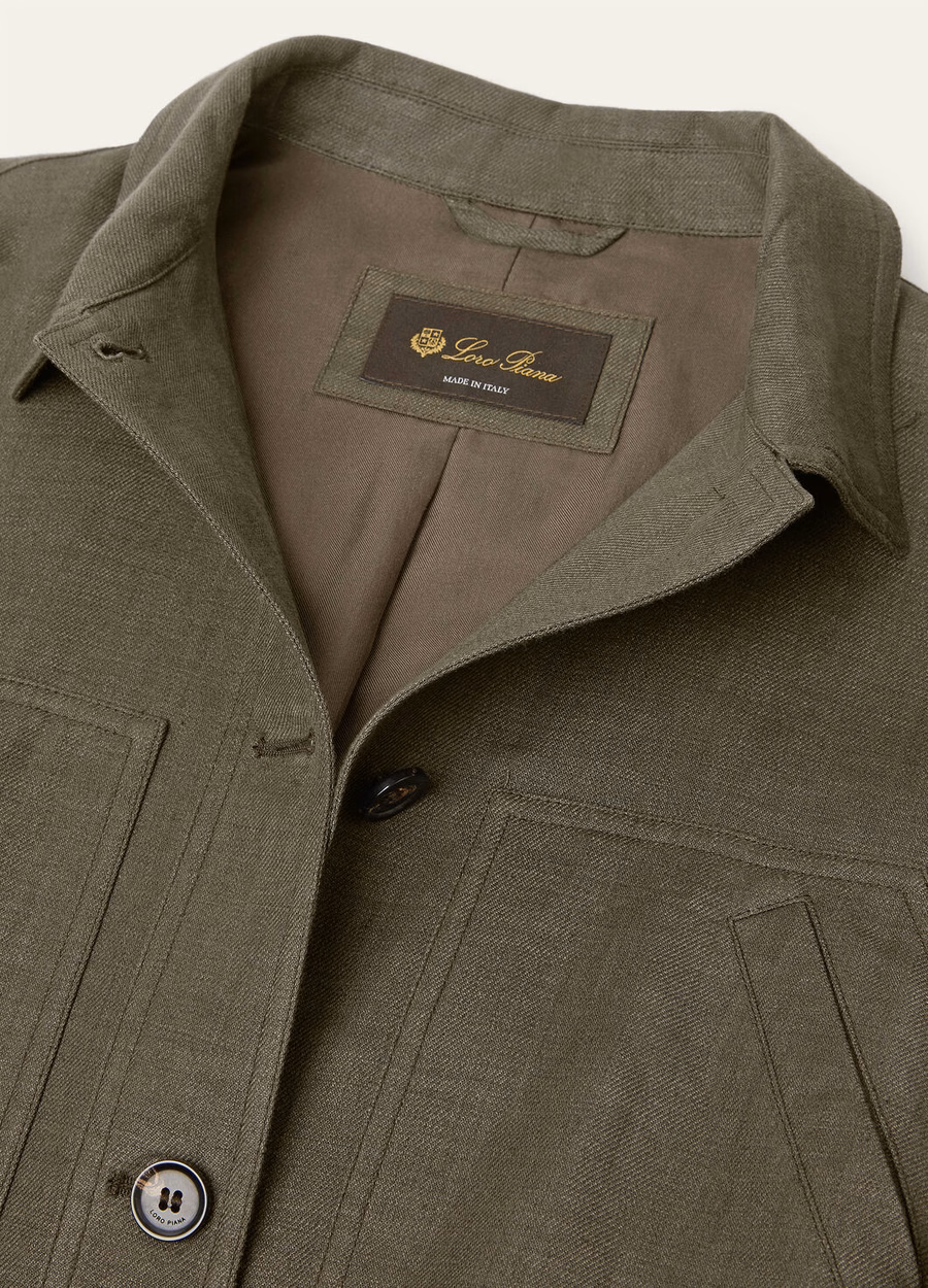 Jaylon Field Jacket, gemaakt van zuivere scheerwol, in de kleur Black Pine.