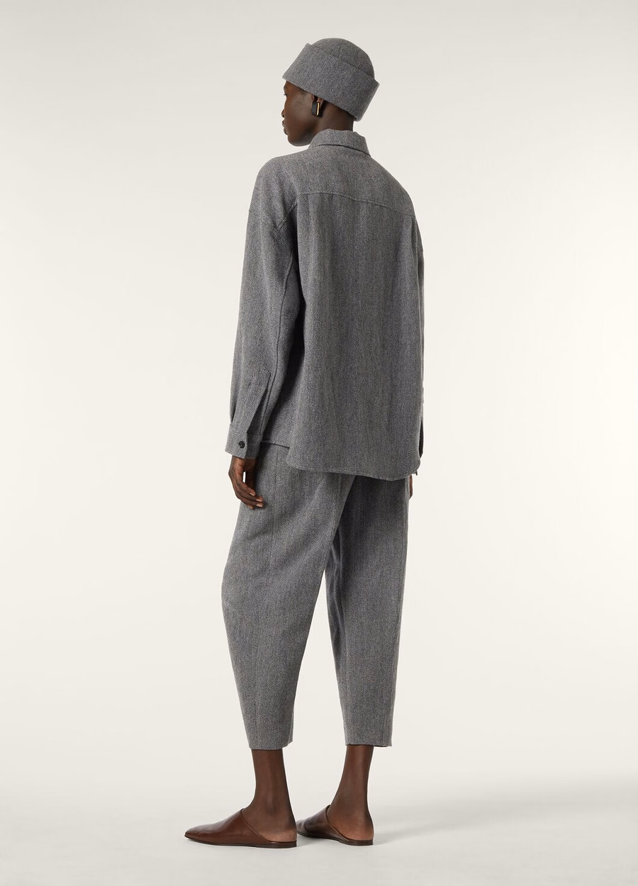 Darby overshirt van zuivere kasjmierwol in marineblauw