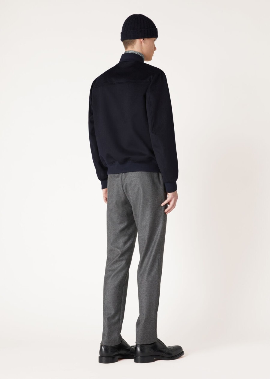lp ivy cashmere bomberjack - storm system marineblauw
