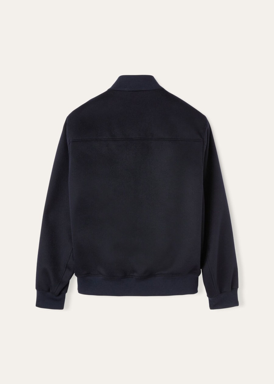lp ivy cashmere bomberjack - storm system marineblauw