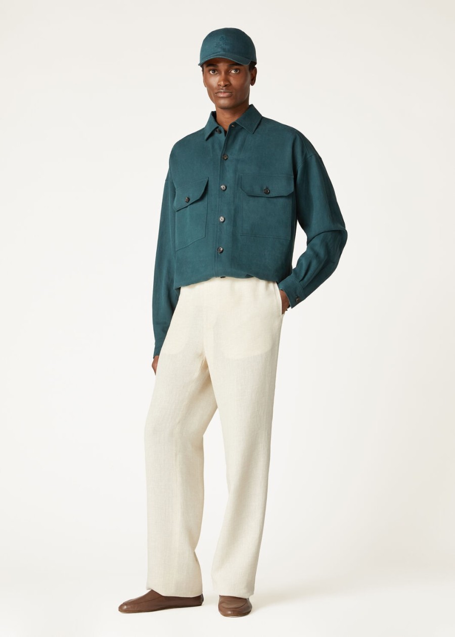 vincenzo extra shirt in diepzeegroen