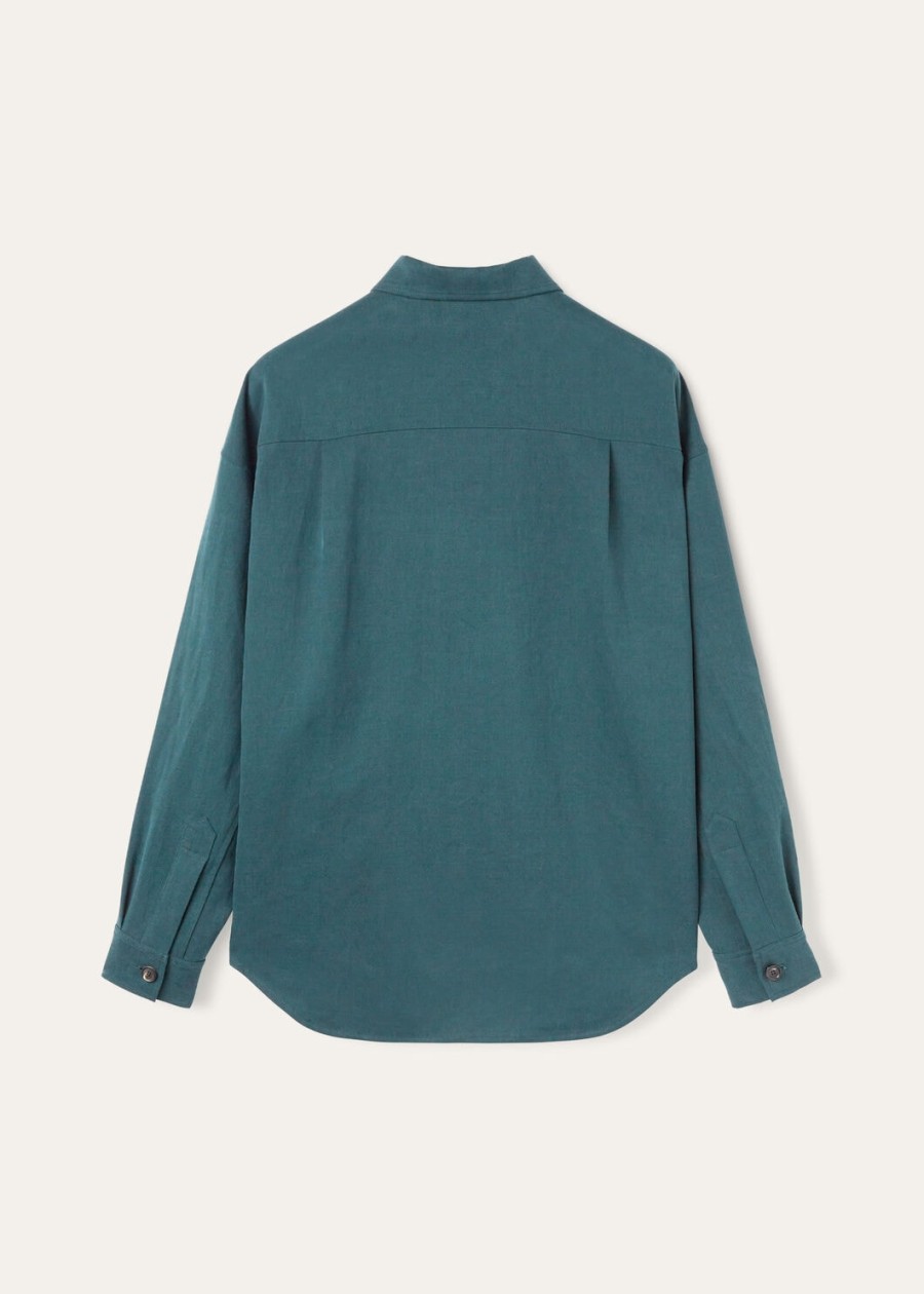 vincenzo extra shirt in diepzeegroen
