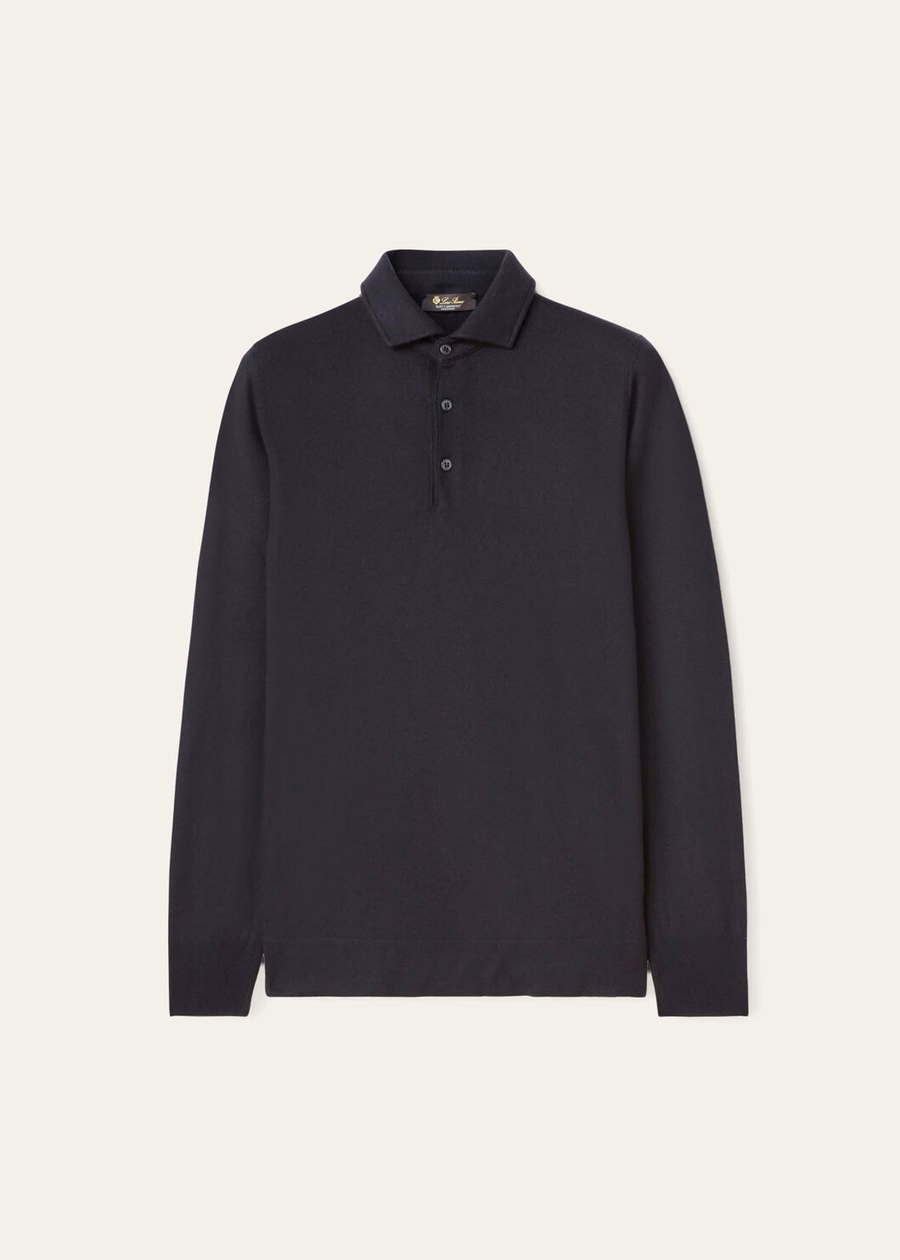 Baby kasjmier polo zwart