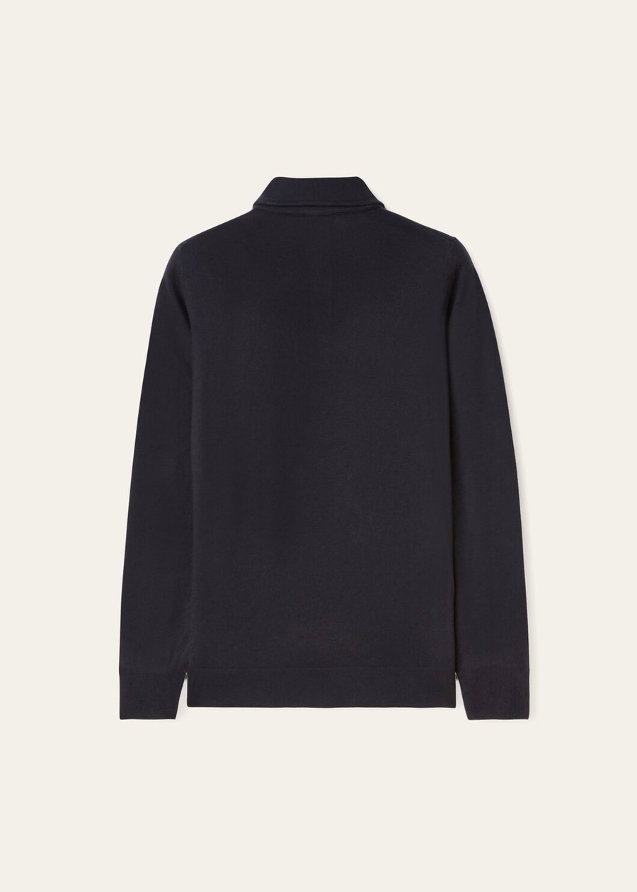Baby kasjmier polo zwart