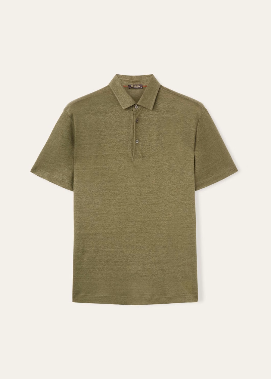 Moerasgroene poloshirt