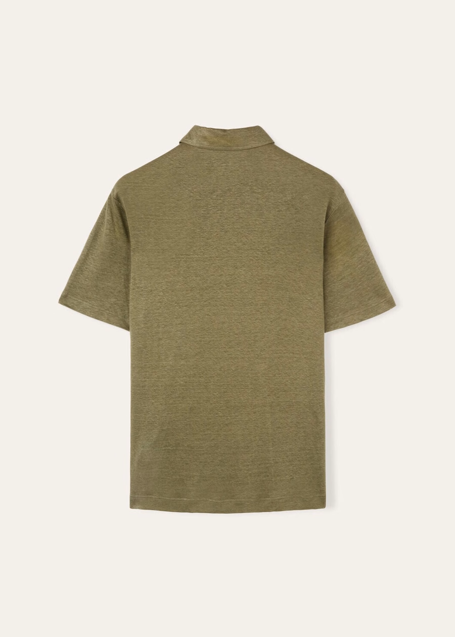 Moerasgroene poloshirt