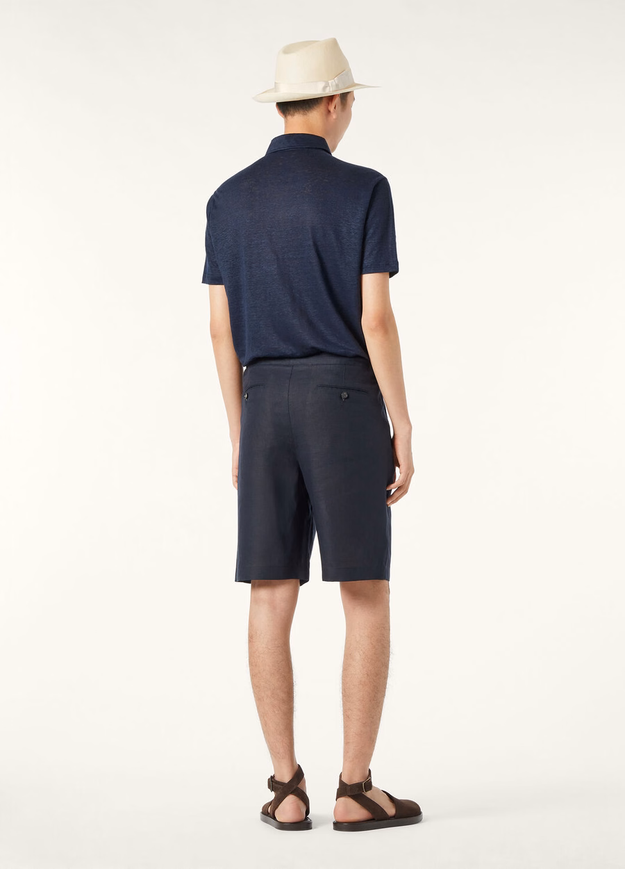 Marineblauwe poloshirt