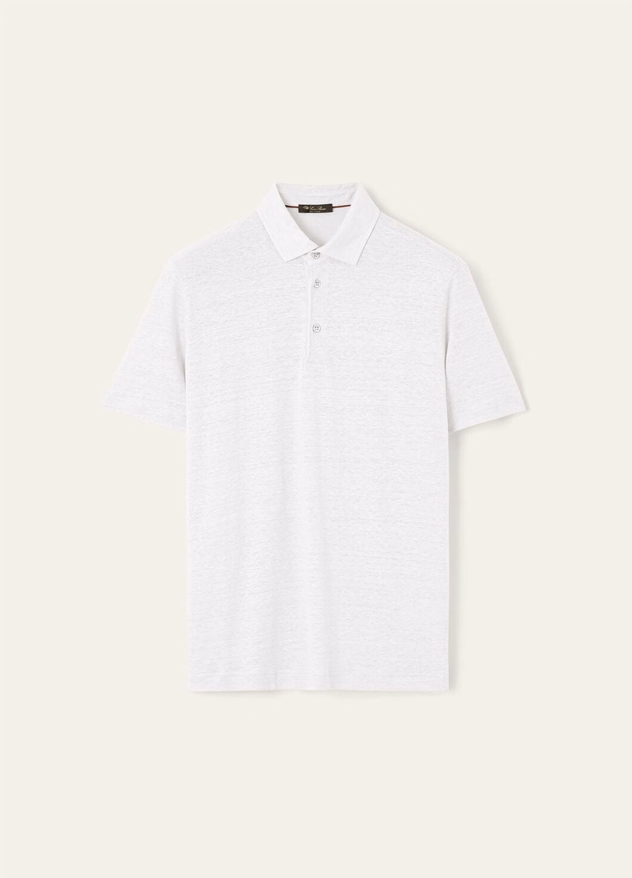 Poloshirt in optisch wit
