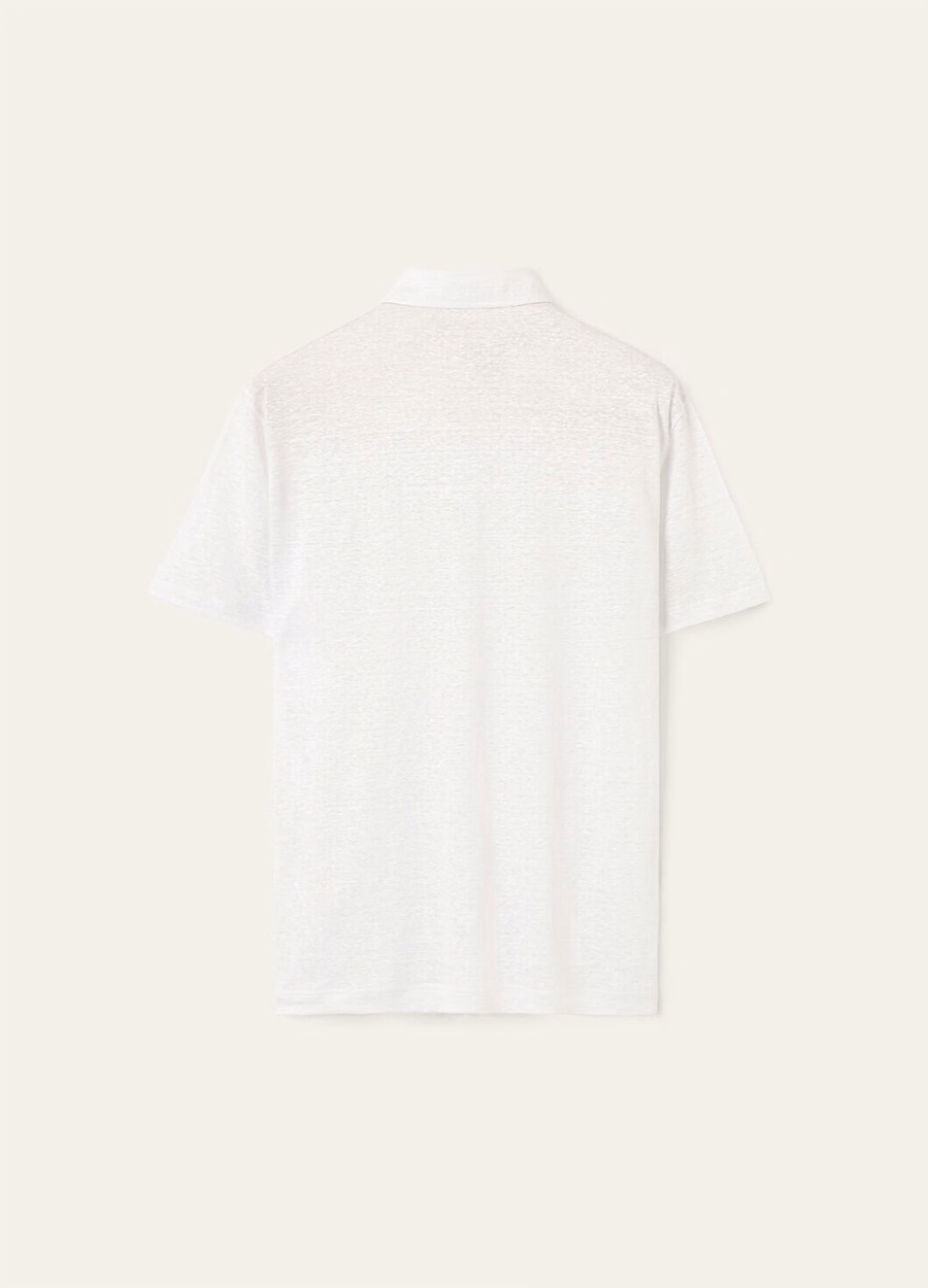 Poloshirt in optisch wit