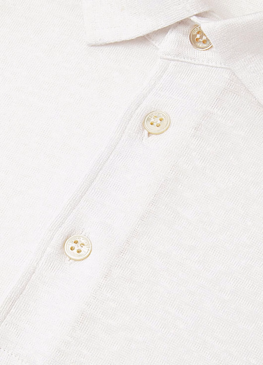 Poloshirt in optisch wit