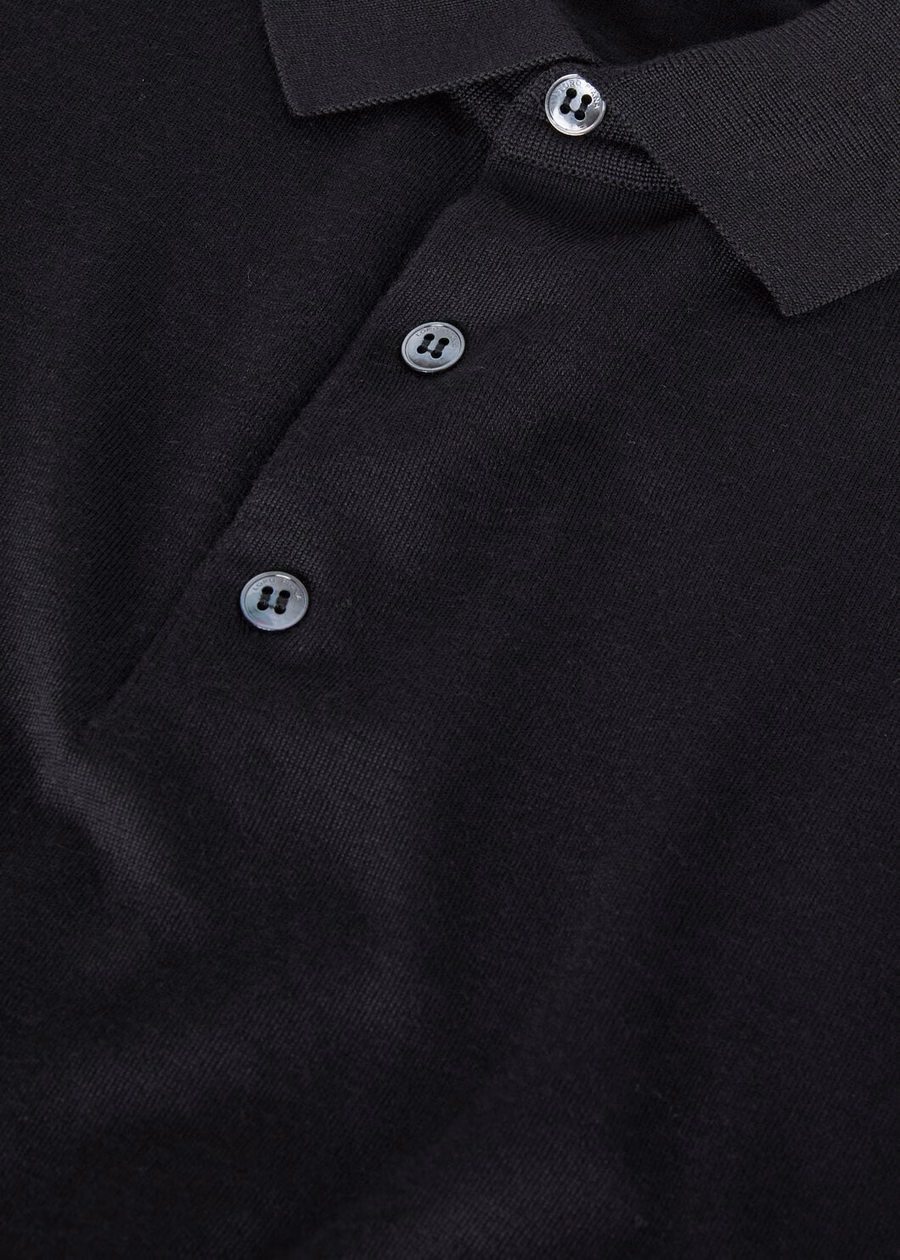 Polo Wish® wollen zwart