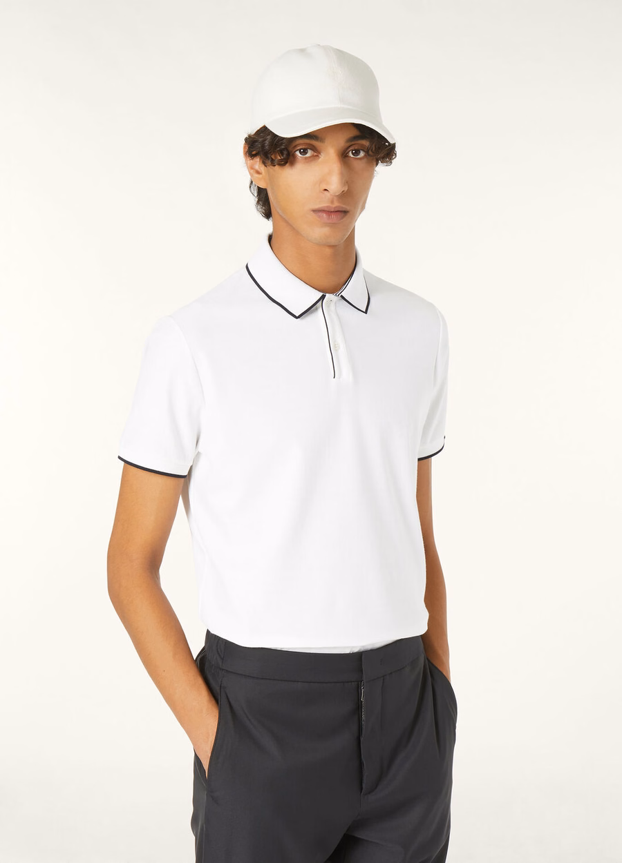 Brentwood Polo Katoen Optisch Wit