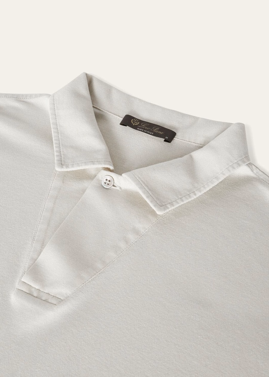 Open poloshirt Katoen Zijde GHIACCIO MEL