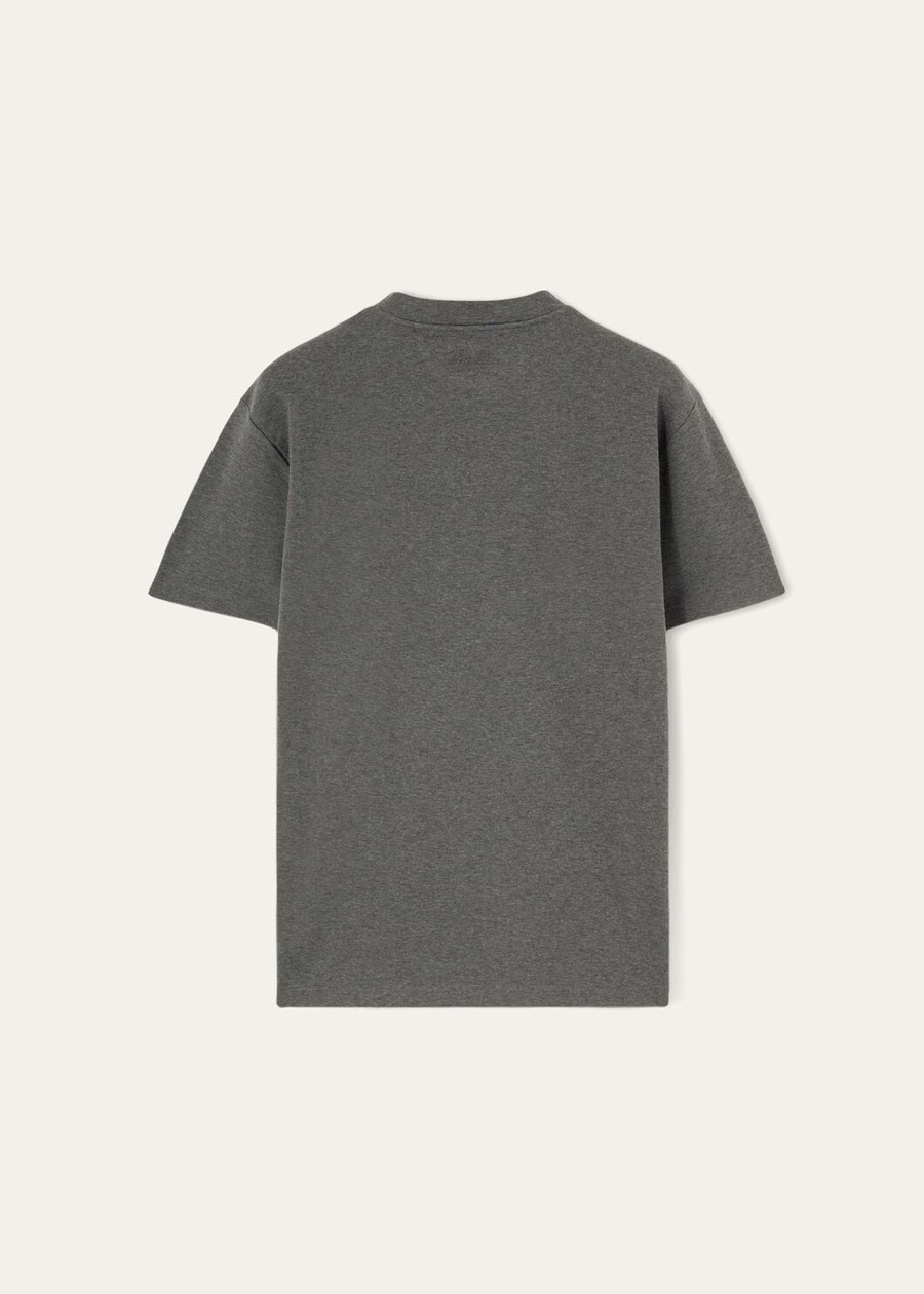 Ray Cotton T-shirt Grijs Gemelaniseerd